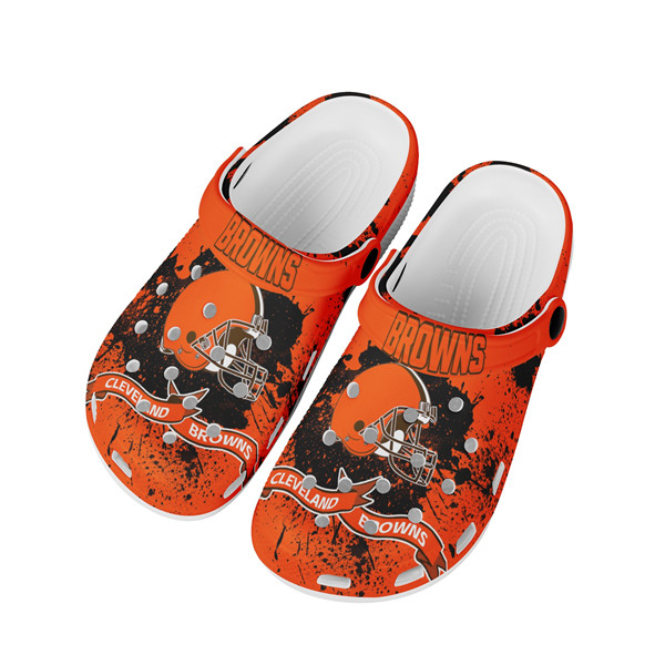 Women's Cleveland Browns Bayaband Clog Shoes 002 Women's Cleveland Browns Bayaband Clog Shoes 002